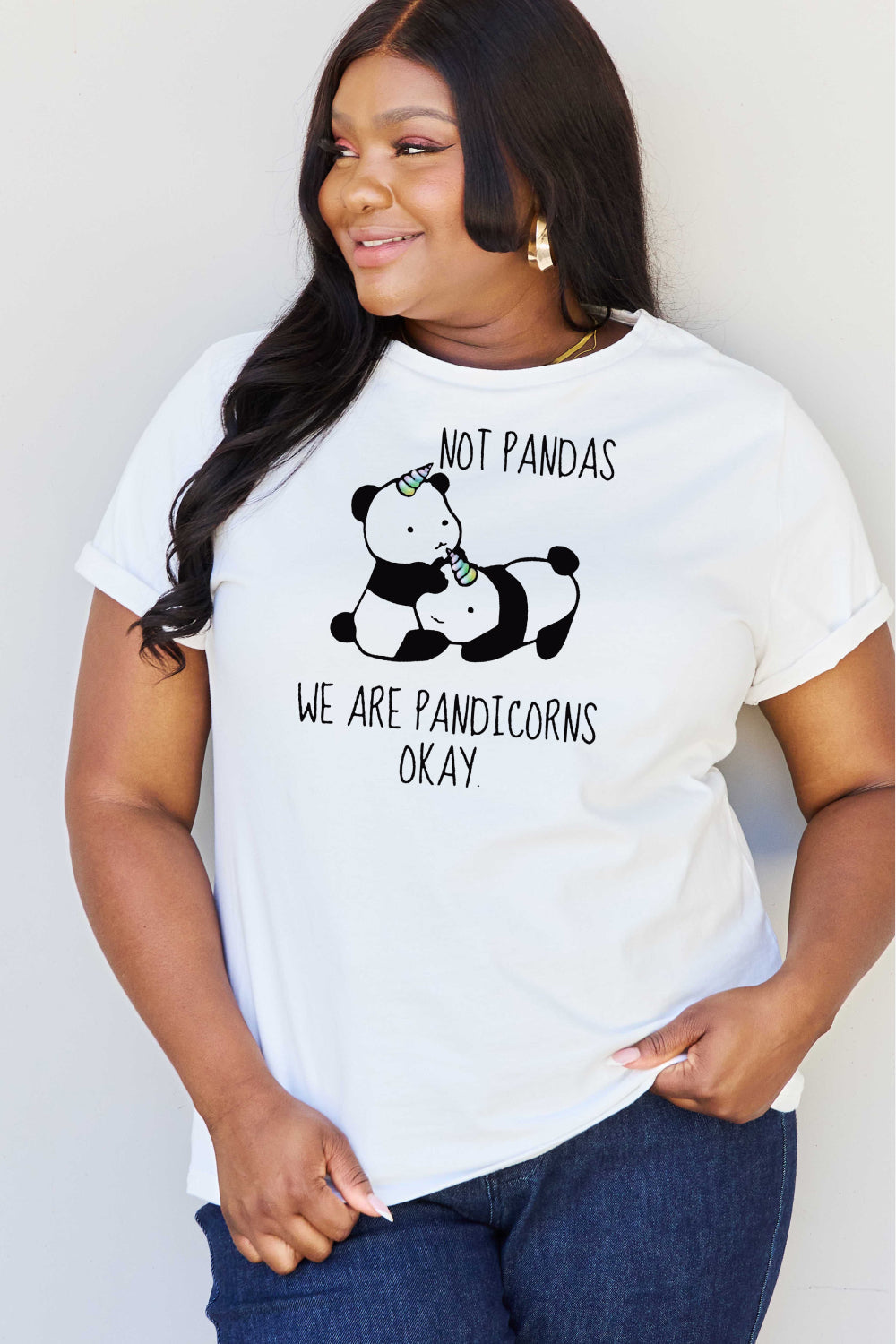 Pandicorn Graphic Cotton T-Shirt - T-Shirts - Shirts & Tops - 14 - 2024