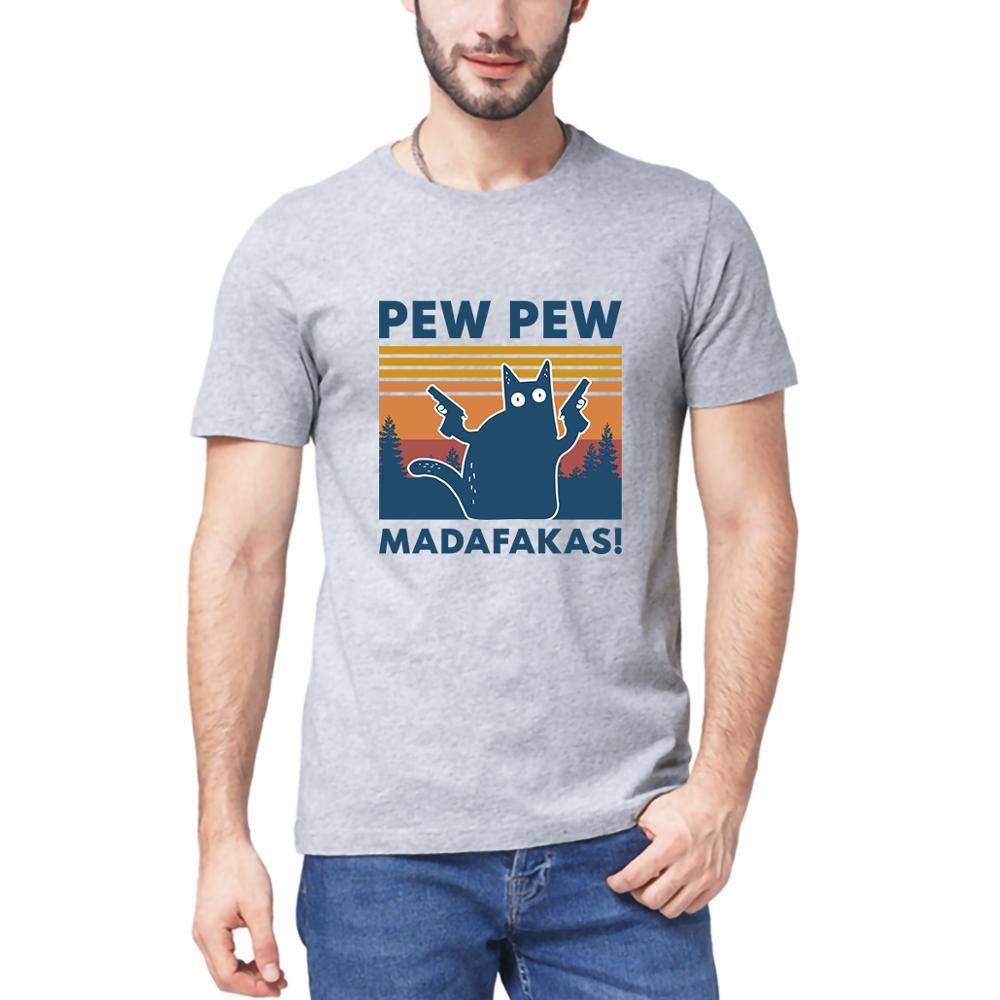 Pew Pew Madafakas T Shirt - Gray / XS - T-Shirts - Shirts & Tops - 15 - 2024