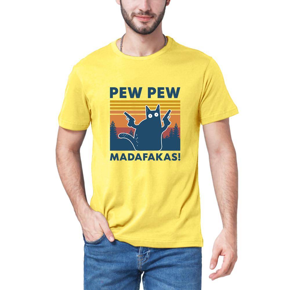 Pew Pew Madafakas T Shirt - Yellow / XS - T-Shirts - Shirts & Tops - 17 - 2024