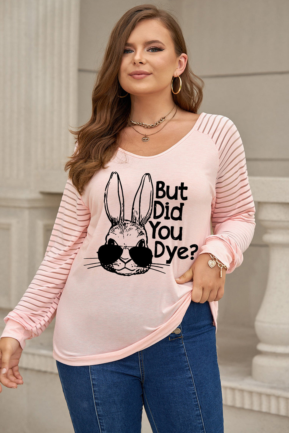 Plus Size BUT DID YOU DYE Graphic Easter Tee - T-Shirts - Shirts & Tops - 1 - 2024