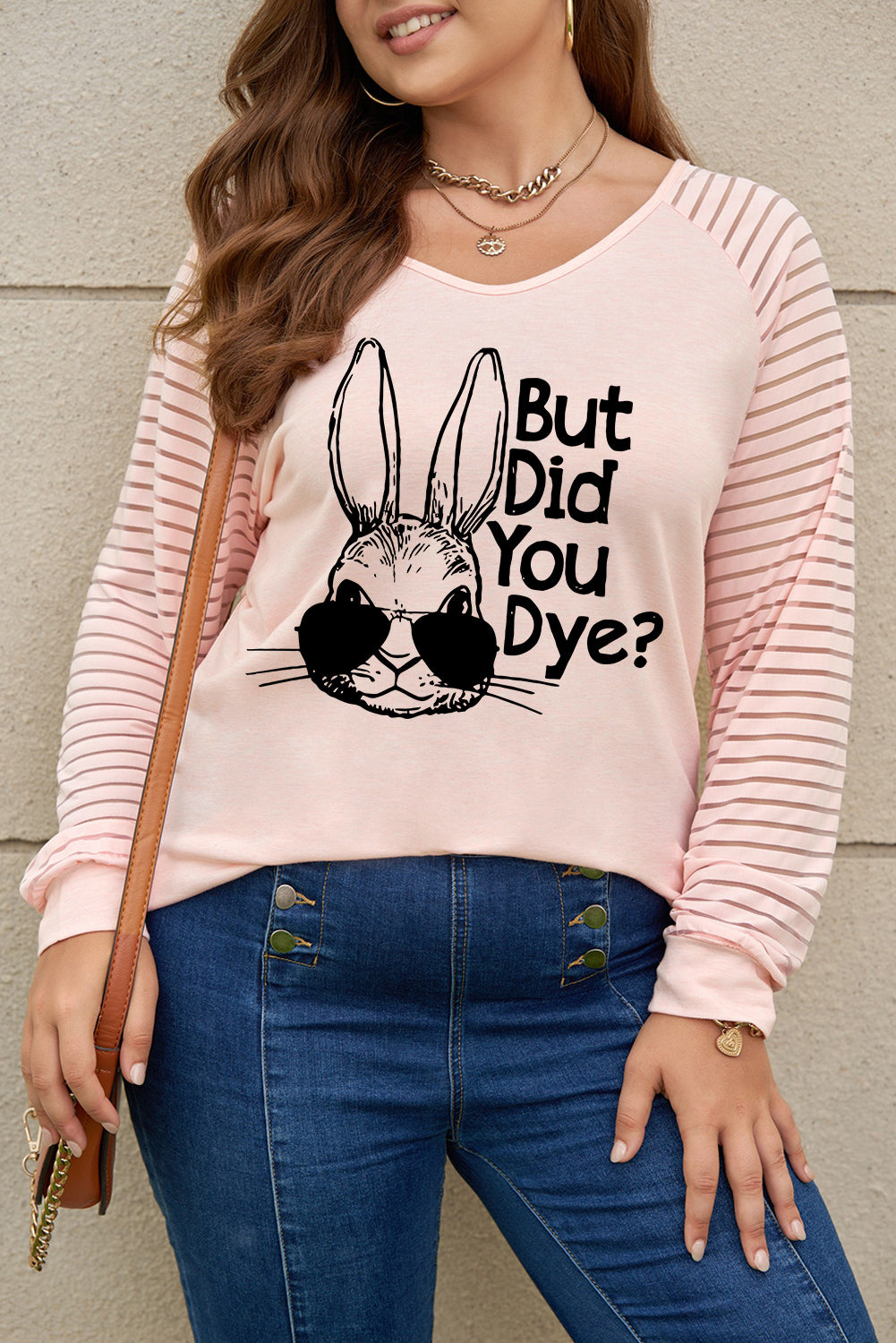 Plus Size BUT DID YOU DYE Graphic Easter Tee - T-Shirts - Shirts & Tops - 4 - 2024