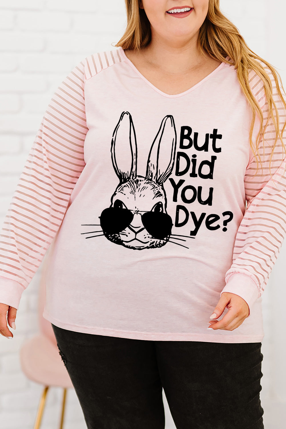 Plus Size BUT DID YOU DYE Graphic Easter Tee - T-Shirts - Shirts & Tops - 7 - 2024