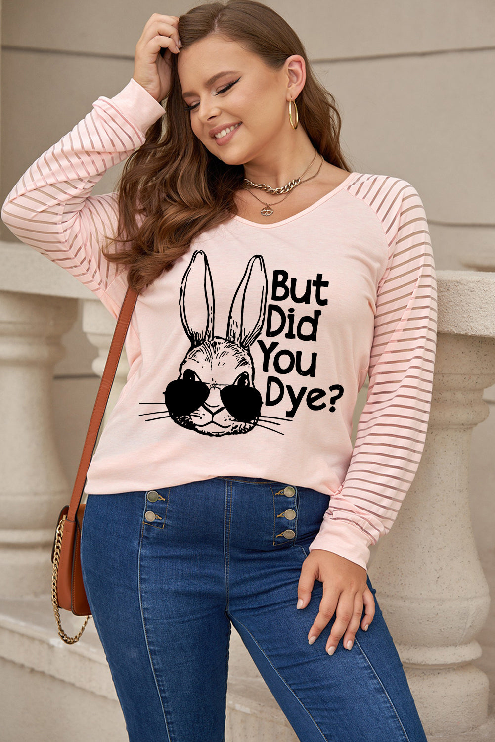 Plus Size BUT DID YOU DYE Graphic Easter Tee - T-Shirts - Shirts & Tops - 3 - 2024