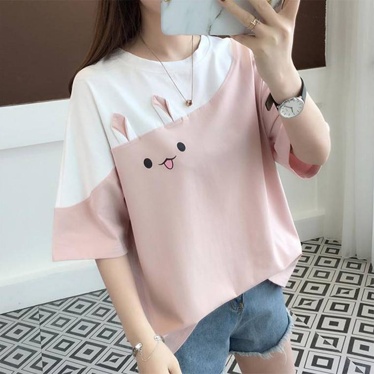 Pocket Bunny Oversized T-Shirt - T-Shirts - Clothing - 2 - 2024