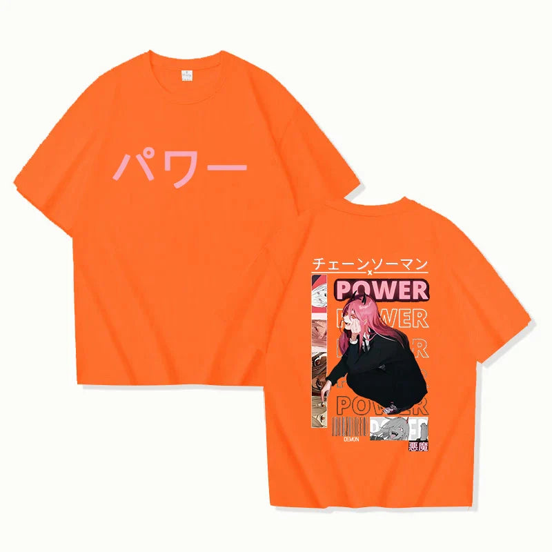 Power Unleashed Oversized Tee – Iconic Anime Graphic T-Shirt - Orange / XS - T-Shirts - T-Shirts - 10 - 2024