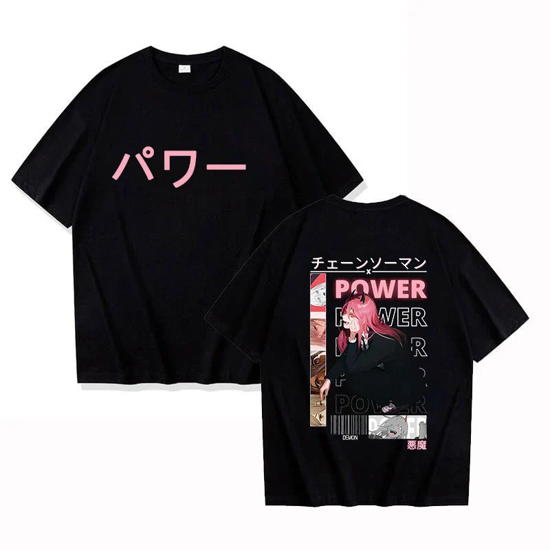 Power Unleashed Oversized Tee – Iconic Anime Graphic T-Shirt - Black / XS - T-Shirts - T-Shirts - 4 - 2024