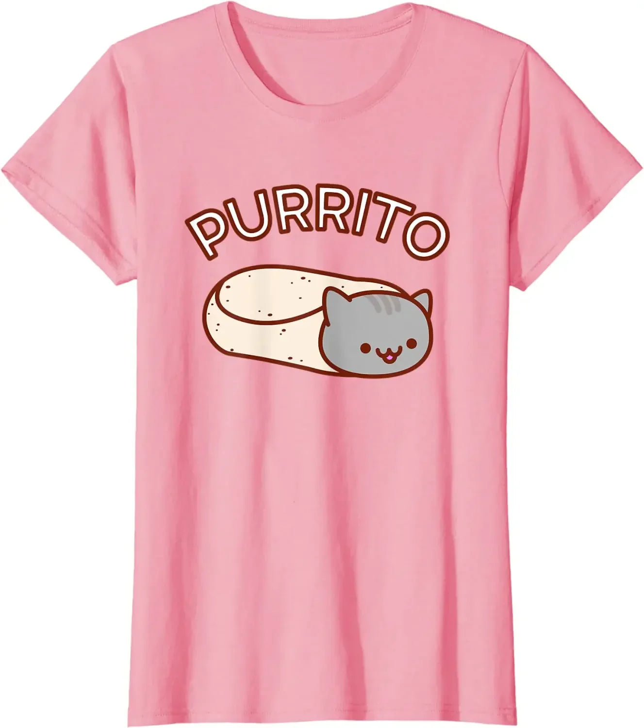 Purrito Kawaii T-Shirt - Pink / S / No | CHINA - T-Shirts - Shirts & Tops - 2 - 2024
