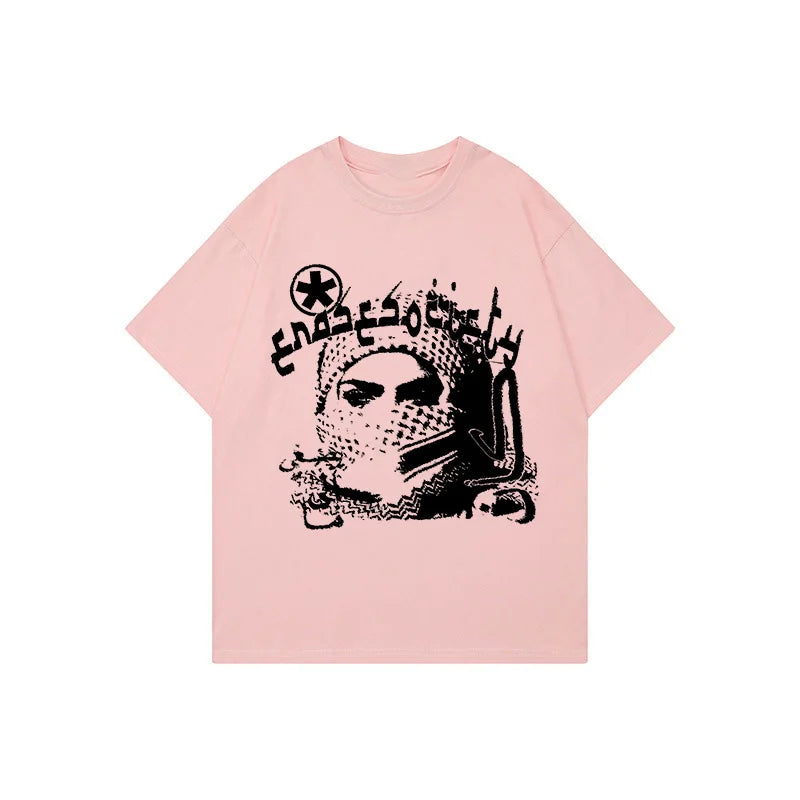 Rebel Icon Tee – Streetwear Statement T-Shirt - Pink / XXL - T-Shirts - Clothing Tops - 3 - 2024