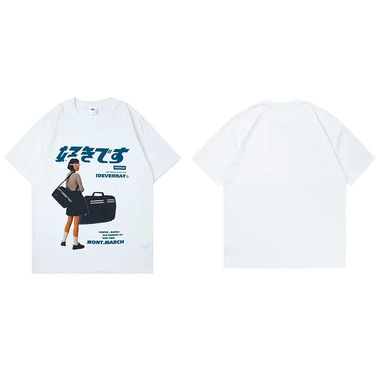 Retro Traveler Tee – Vintage-Inspired Journey Graphic Shirt - White / M - T-Shirts - Clothing Tops - 5 - 2024