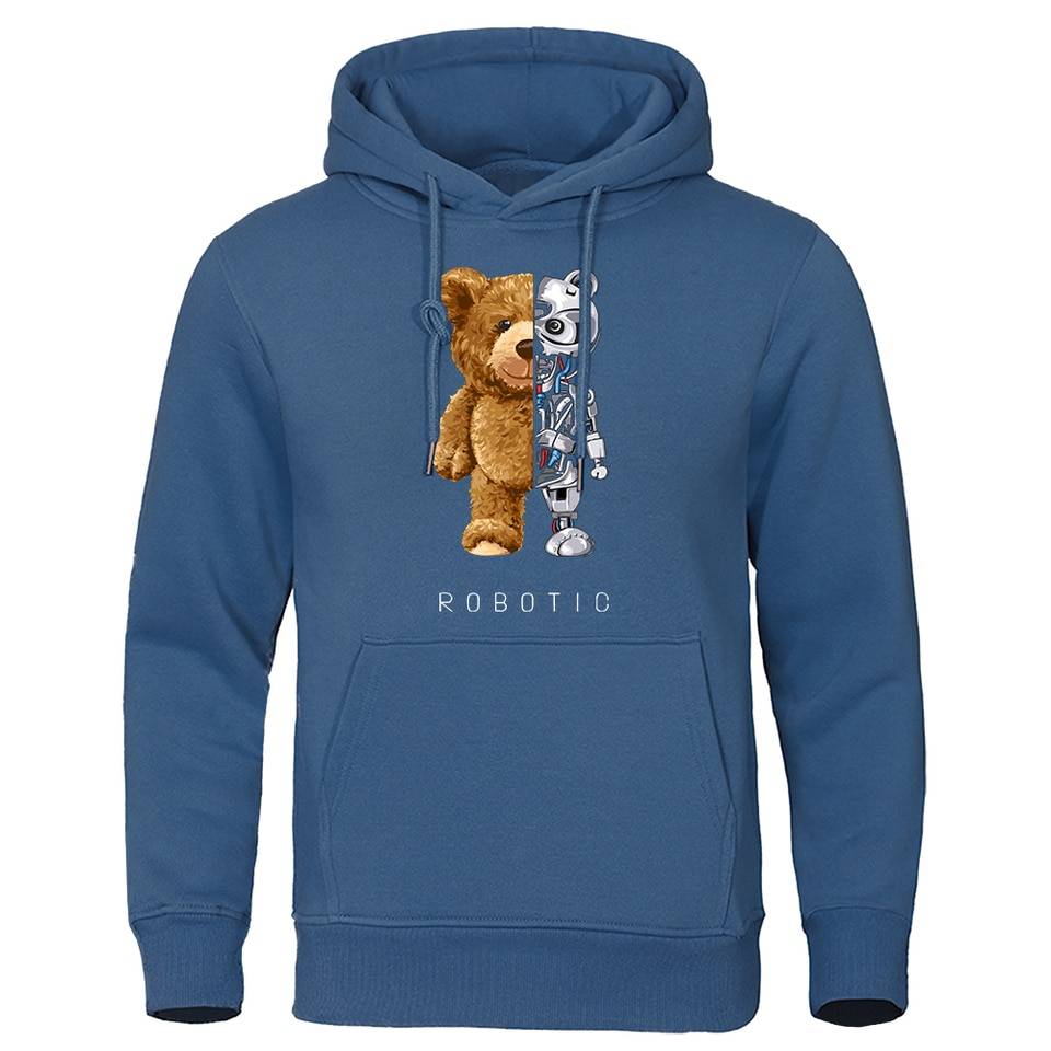 Robotic Bear Hooded Sweatshirt - T-Shirts - Shirts & Tops - 5 - 2024