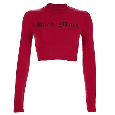 Rock More Crop Top - Red / L - T-Shirts - Home & Garden - 14 - 2024