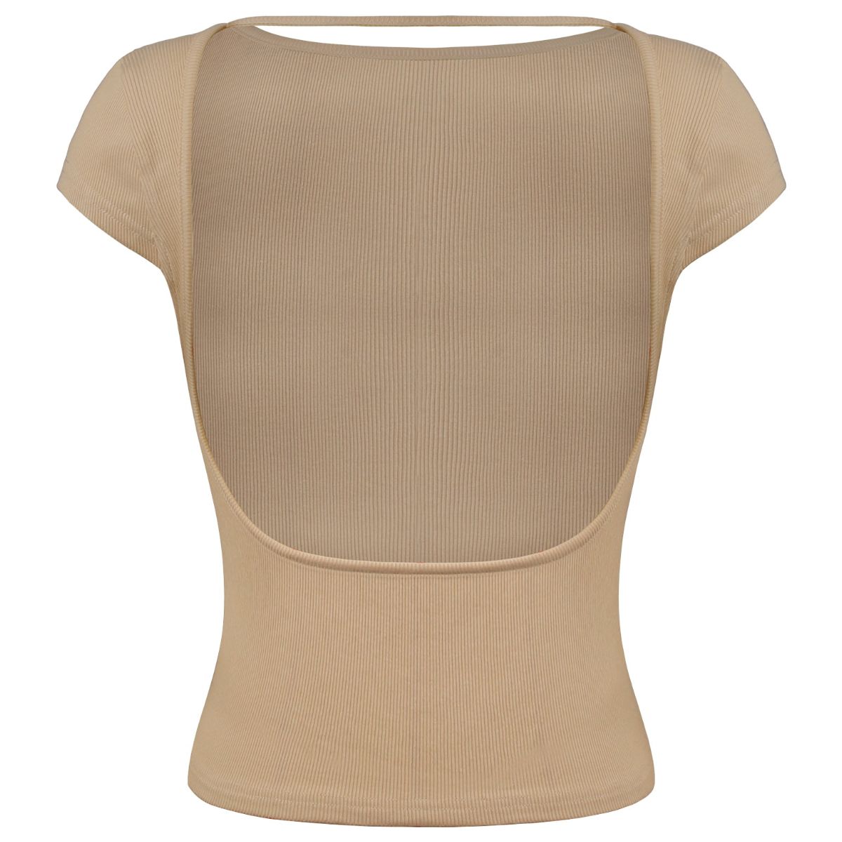 Round Neck Backless Short Sleeve Tee - T-Shirts - Shirts & Tops - 3 - 2024