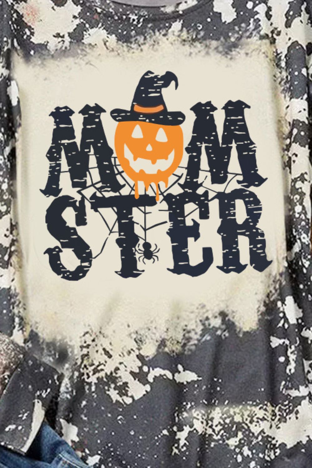Round Neck Long Sleeve MOMSTER Graphic Sweatshirt - T-Shirts - Shirts & Tops - 3 - 2024