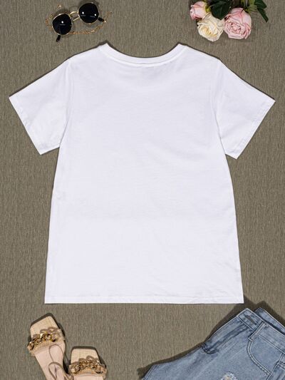 Round Neck Short Sleeve T-Shirt - T-Shirts - Shirts & Tops - 9 - 2024