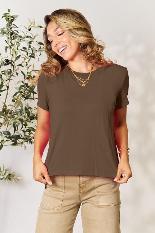 Round Neck Short Sleeve T-Shirt - T-Shirts - Shirts & Tops - 6 - 2024