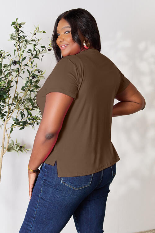 Round Neck Short Sleeve T-Shirt - T-Shirts - Shirts & Tops - 10 - 2024