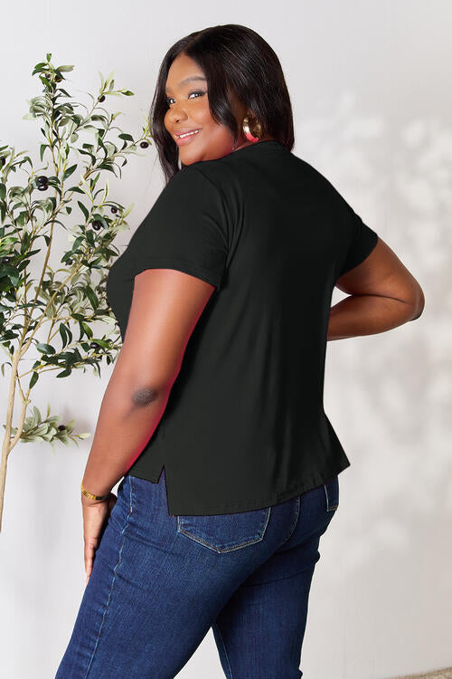 Round Neck Short Sleeve T-Shirt - T-Shirts - Shirts & Tops - 5 - 2024