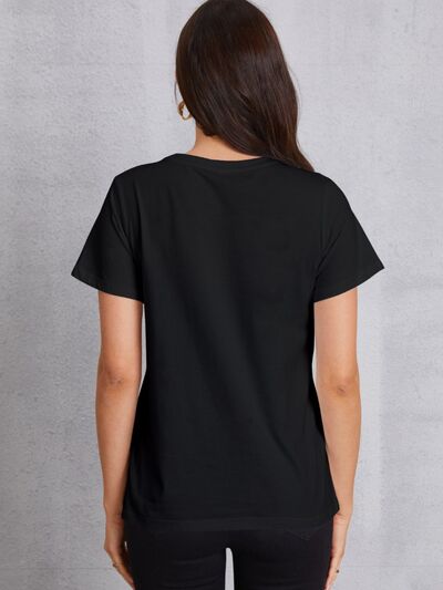 Round Neck Short Sleeve T-Shirt - T-Shirts - Shirts & Tops - 11 - 2024