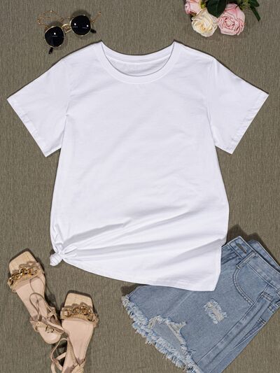 Round Neck Short Sleeve T-Shirt - T-Shirts - Shirts & Tops - 8 - 2024