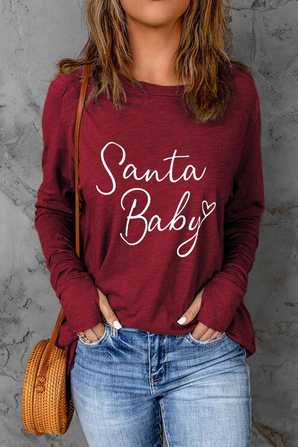 SANTA BABY Graphic Long Sleeve T-Shirt - T-Shirts - Shirts & Tops - 3 - 2024