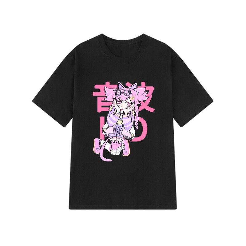 Sexy Harajuku Anime Girl Shirt - Black / XL - T-Shirts - Shirts & Tops - 14 - 2024