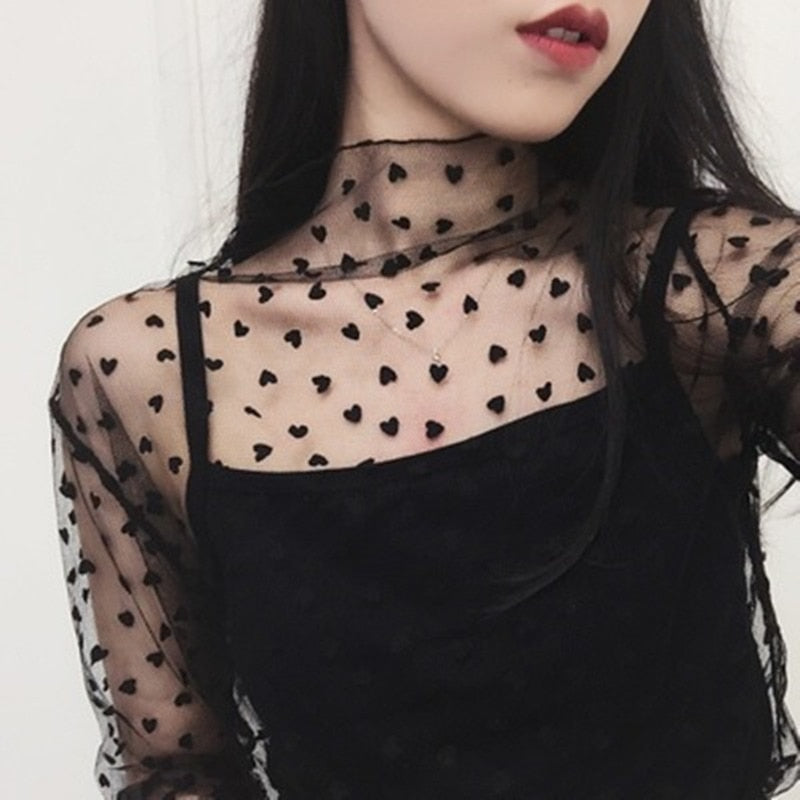 Sexy Harajuku Mesh Tops - T-Shirts - Shirts & Tops - 3 - 2024