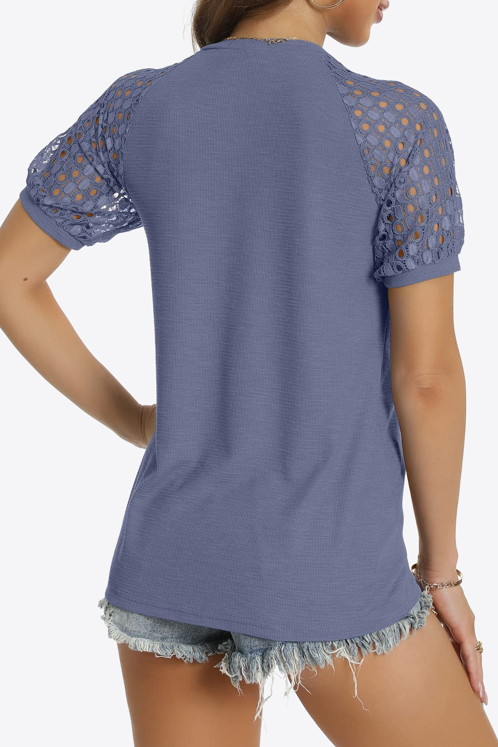 Short Sleeve V-Neck Tee - T-Shirts - Shirts & Tops - 2 - 2024