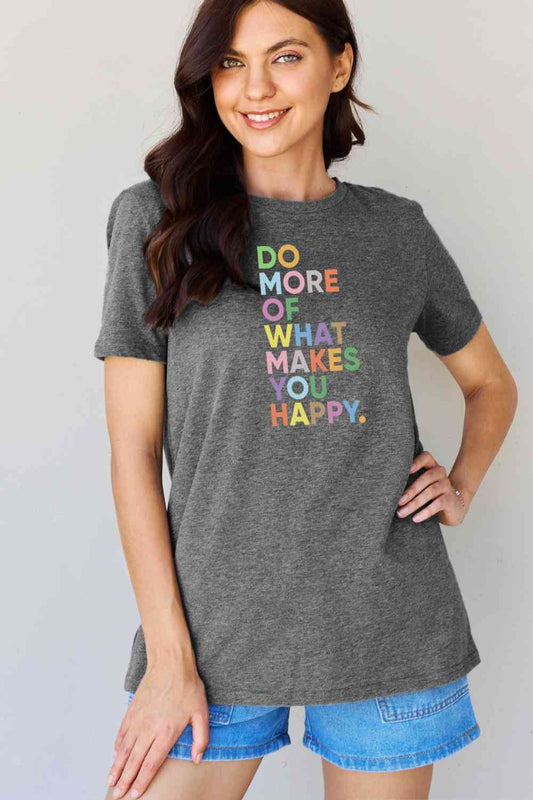 Slogan Graphic T-Shirt - Charcoal / S - T-Shirts - Shirts & Tops - 1 - 2024