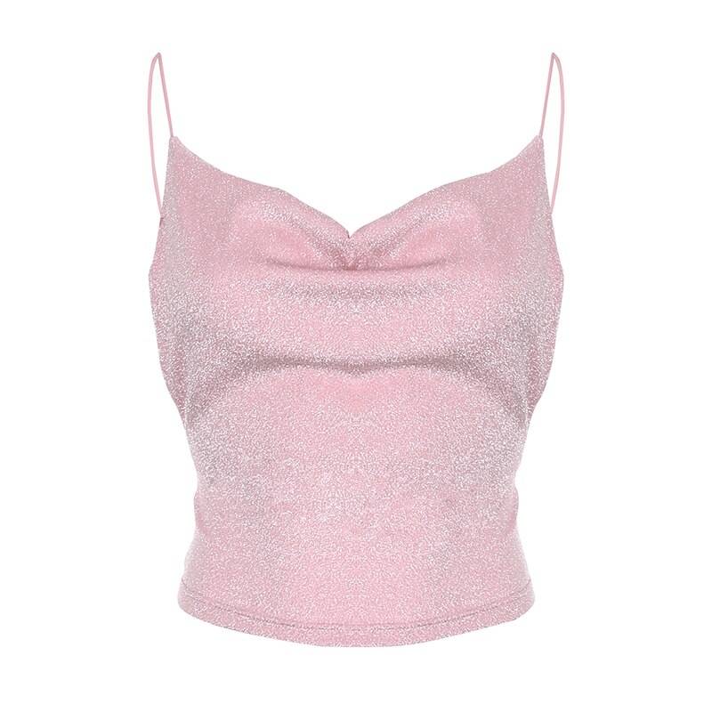 Sparkle Cami Top - Pink / L - T-Shirts - Shirts & Tops - 24 - 2024