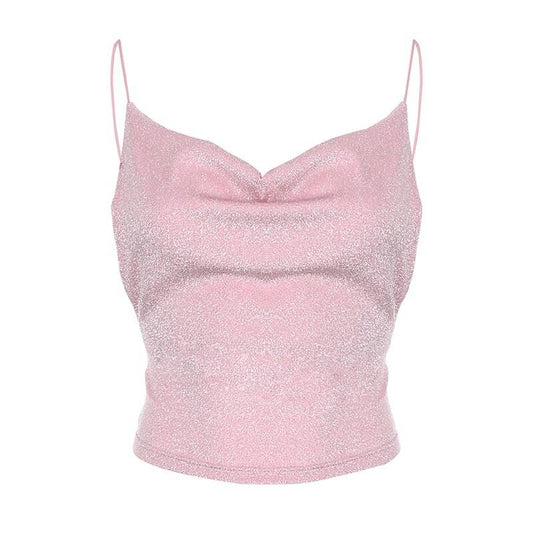 Sparkle Cami Top - Pink / L - T-Shirts - Shirts & Tops - 24 - 2024