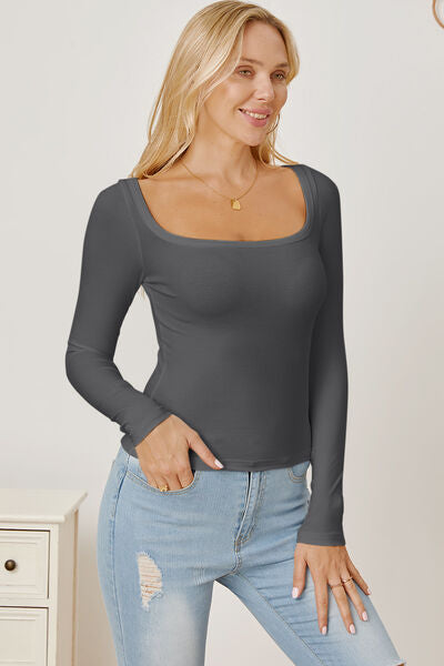 Square Neck Long Sleeve T-Shirt - T-Shirts - Shirts & Tops - 26 - 2024