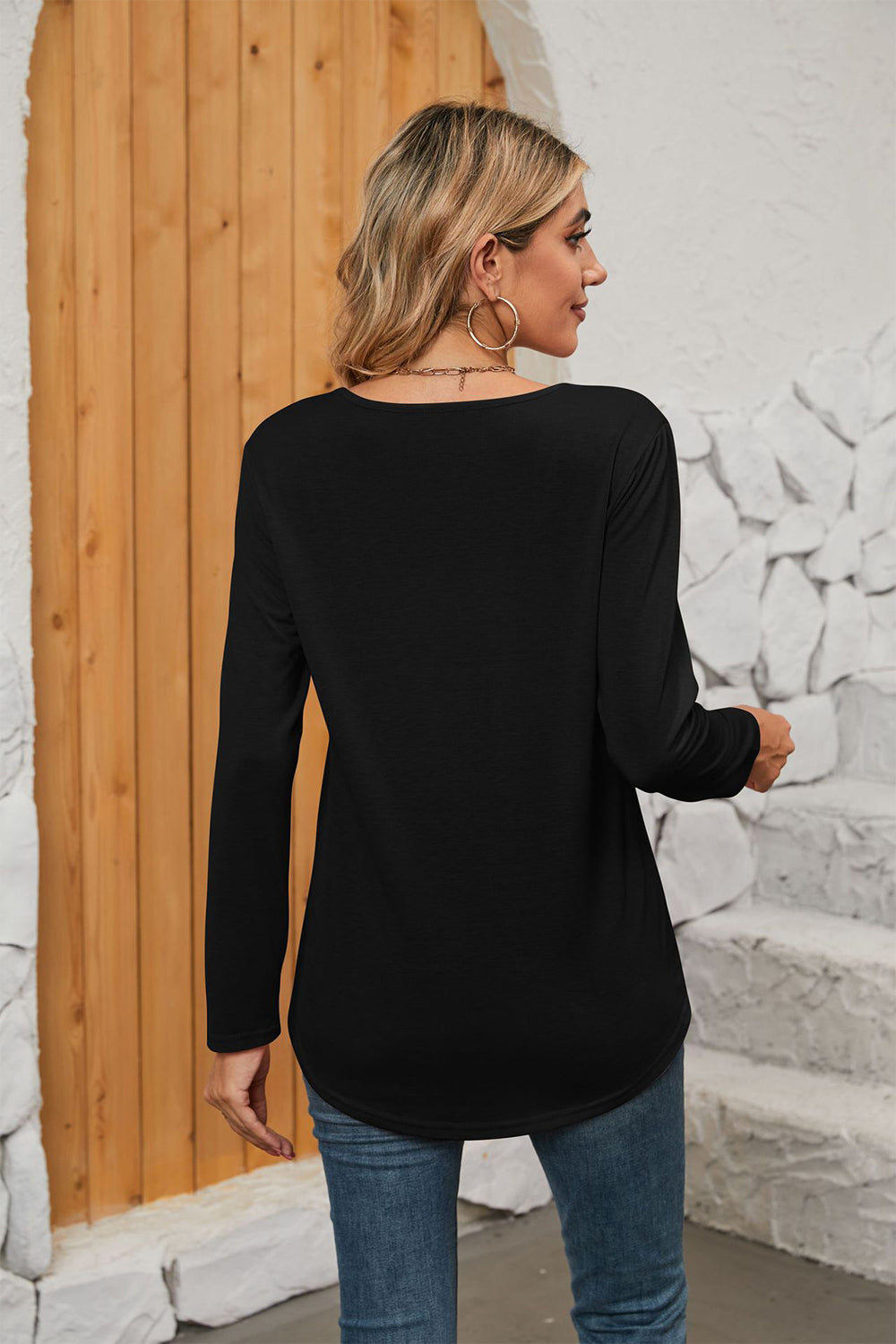 Square Neck Long Sleeve T-Shirt - T-Shirts - Shirts & Tops - 8 - 2024