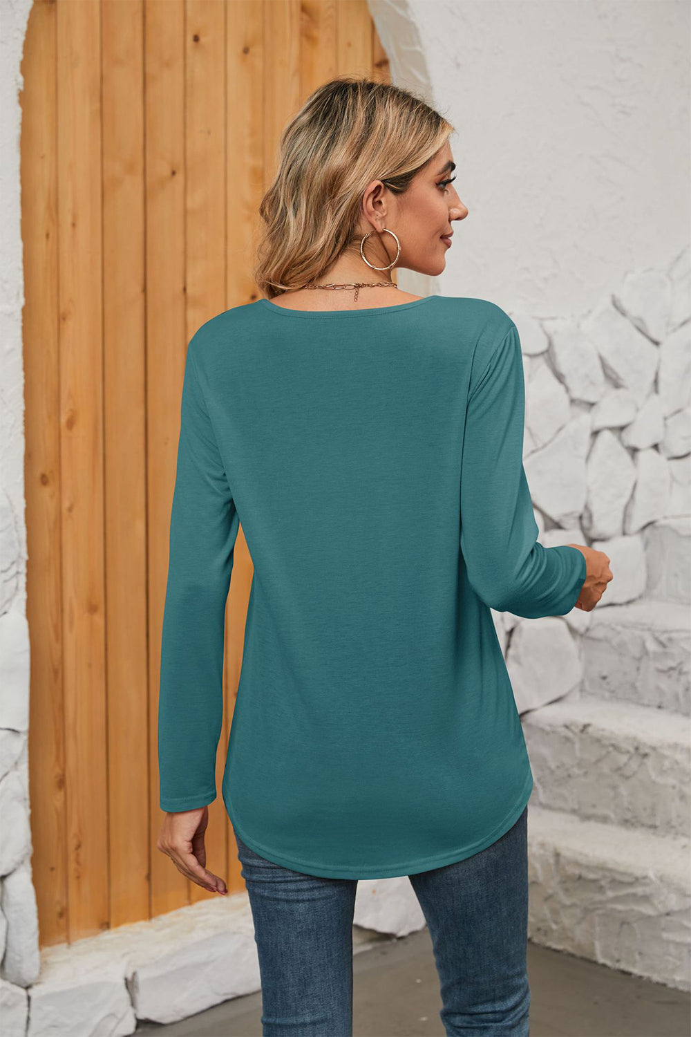 Square Neck Long Sleeve T-Shirt - T-Shirts - Shirts & Tops - 20 - 2024