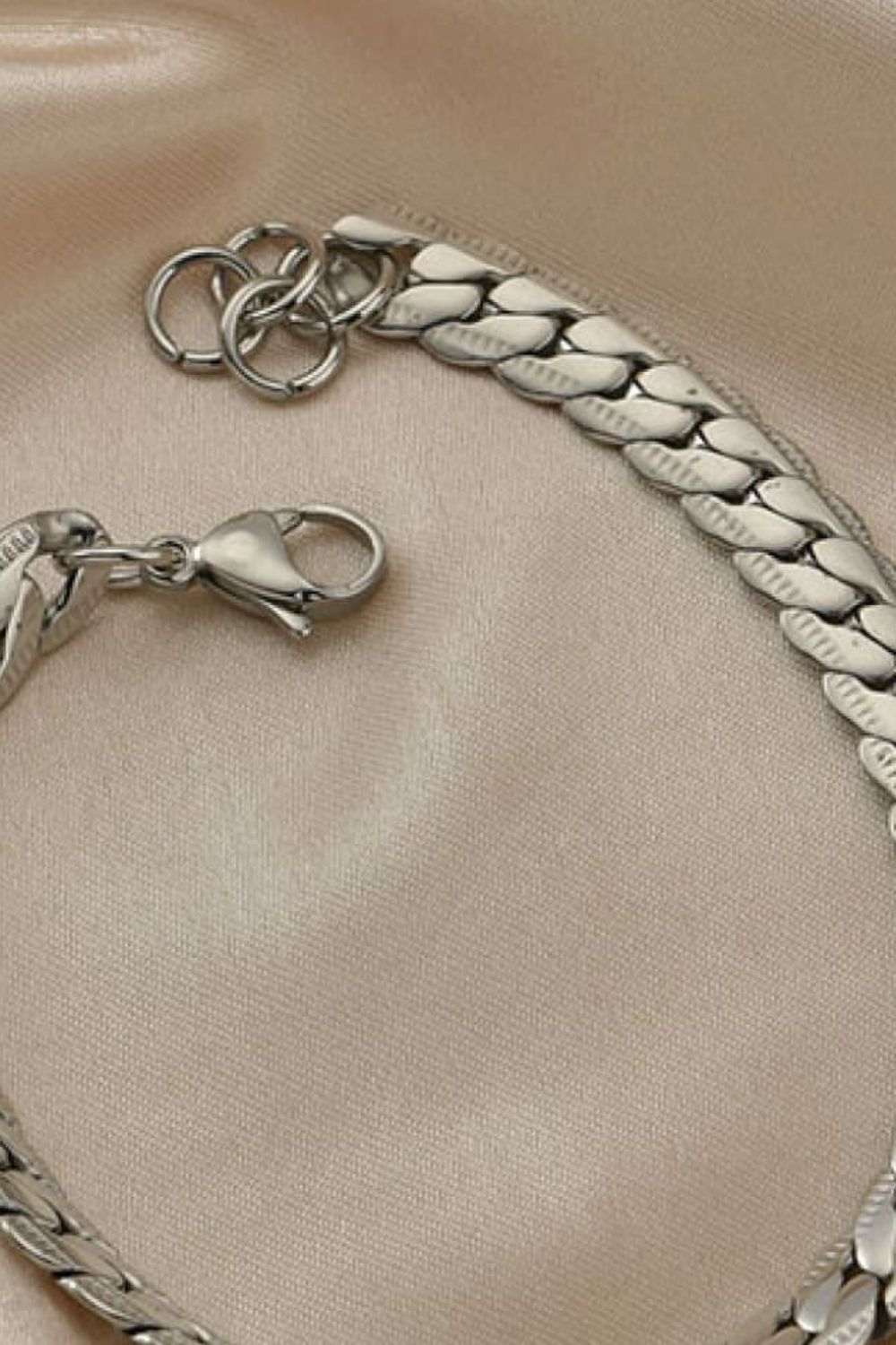 Stainless Steel Curb Chain Bracelet - T-Shirts - Bracelets - 6 - 2024