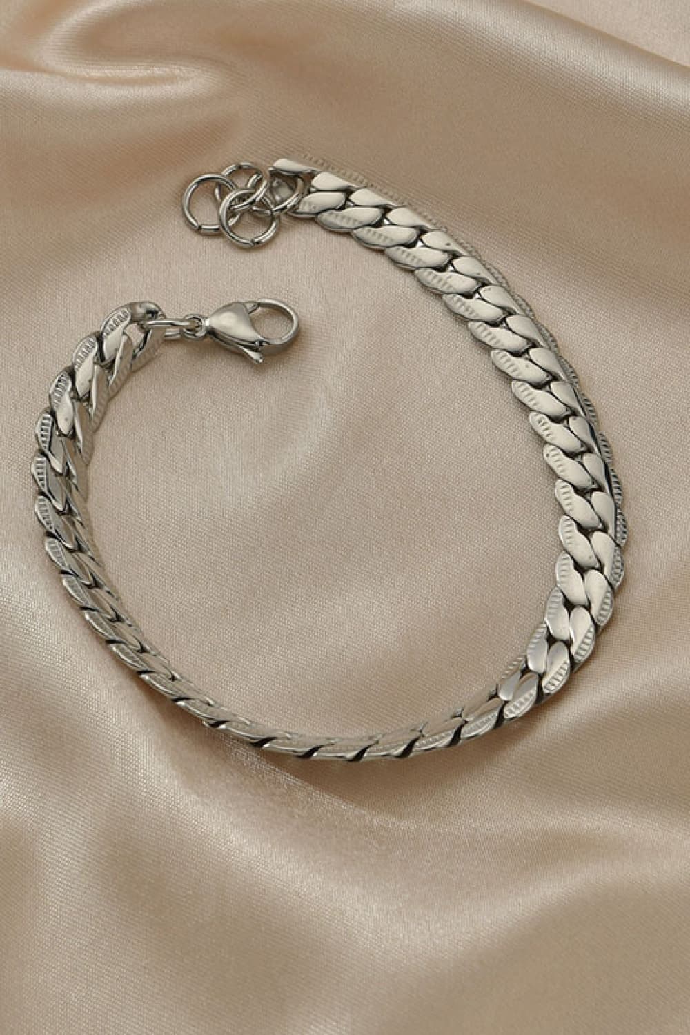 Stainless Steel Curb Chain Bracelet - T-Shirts - Bracelets - 5 - 2024
