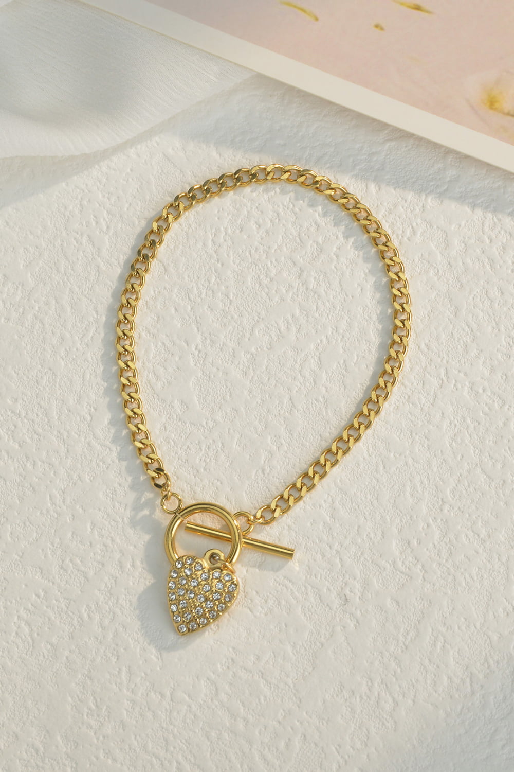 Stainless Steel Heart Bracelet - Gold / One Size - T-Shirts - Bracelets - 2 - 2024