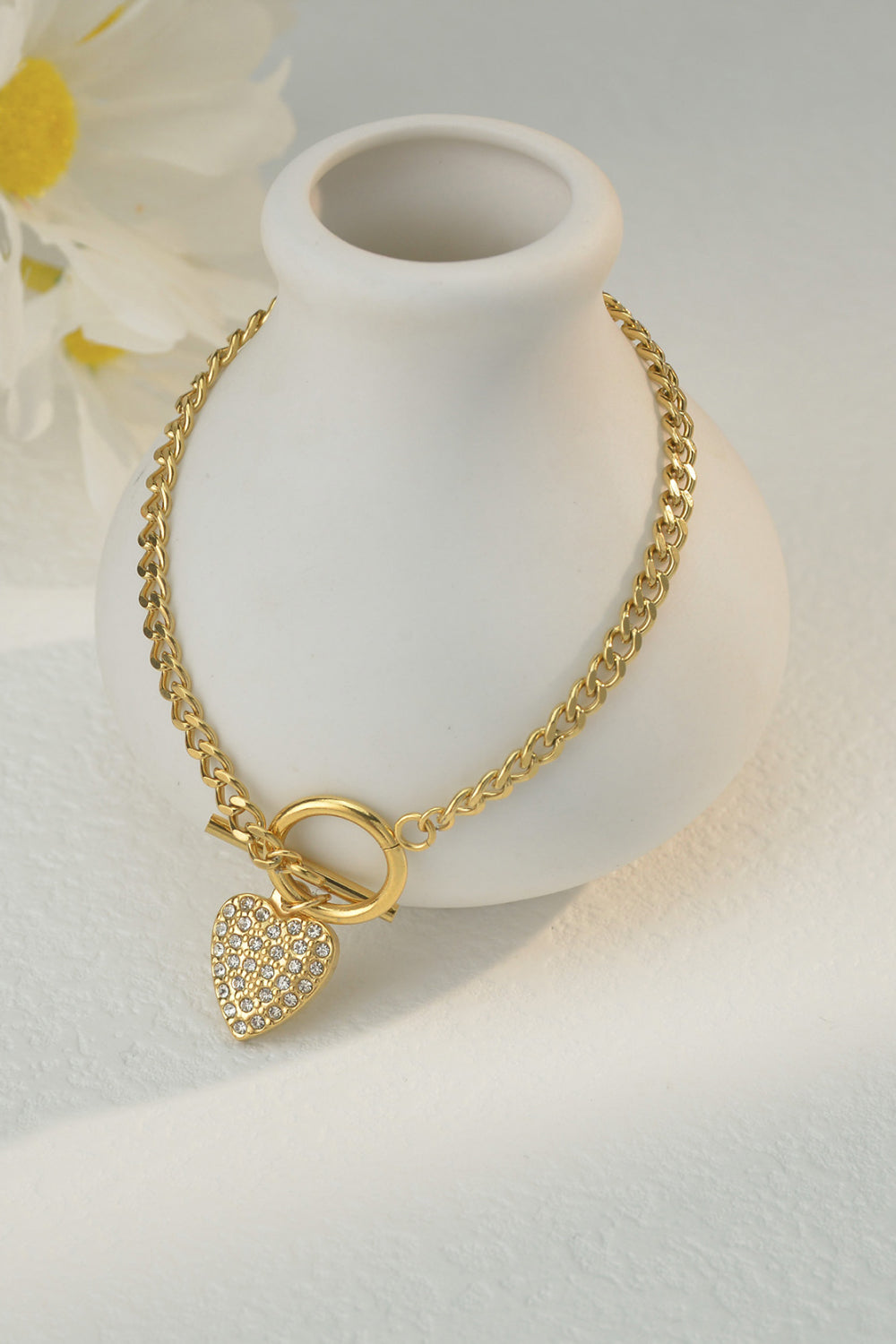 Stainless Steel Heart Bracelet - Gold / One Size - T-Shirts - Bracelets - 5 - 2024