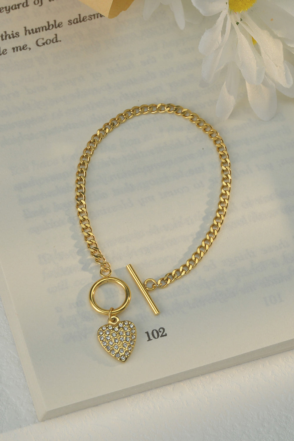 Stainless Steel Heart Bracelet - Gold / One Size - T-Shirts - Bracelets - 3 - 2024