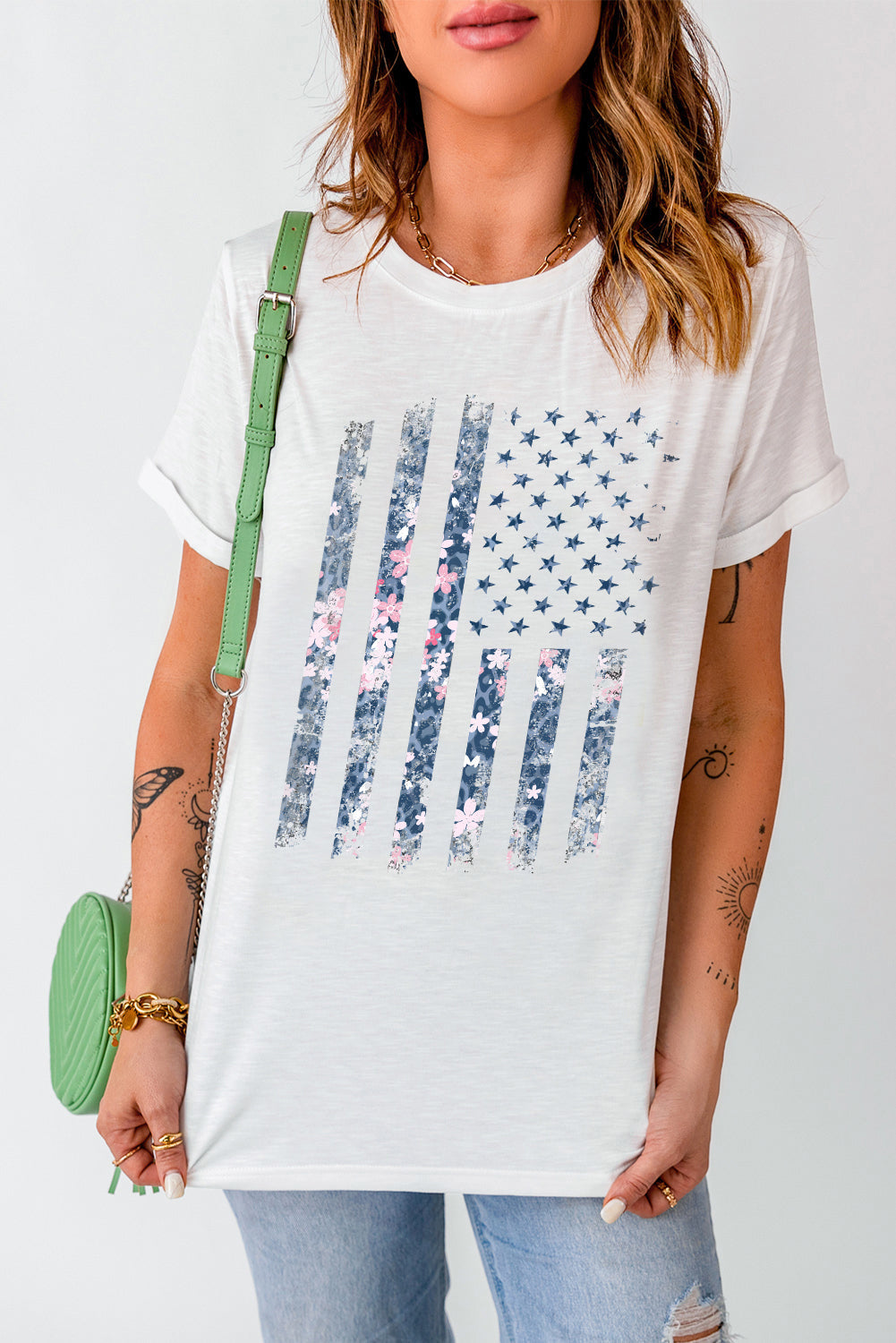 Stars and Stripes Graphic Tee - T-Shirts - Shirts & Tops - 4 - 2024