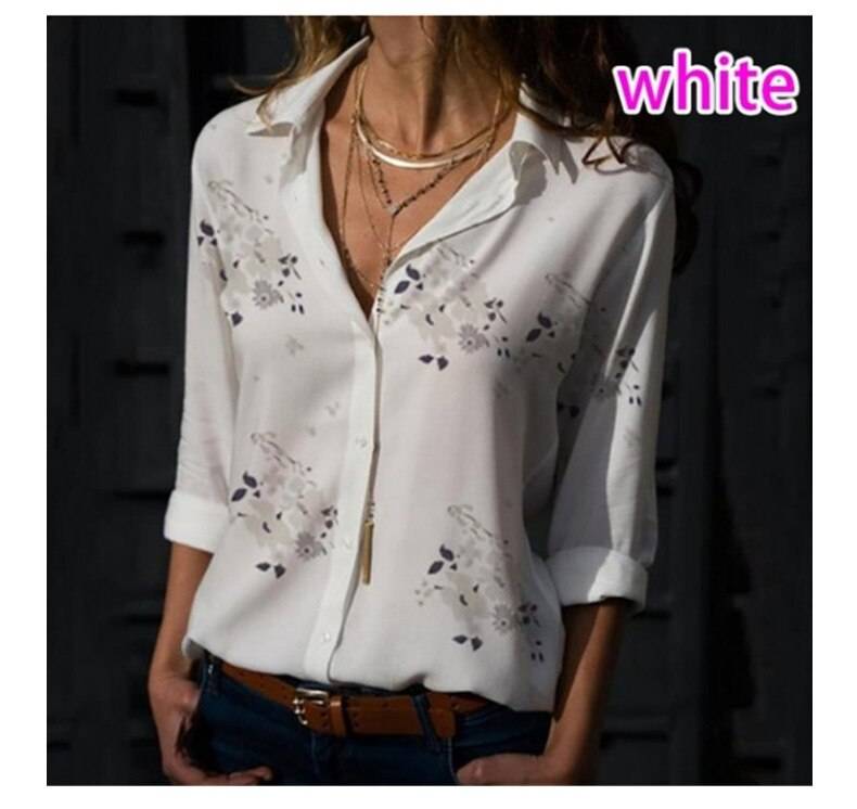 Summer Button Down Shirt - White Floral / M - T-Shirts - Shirts & Tops - 32 - 2024