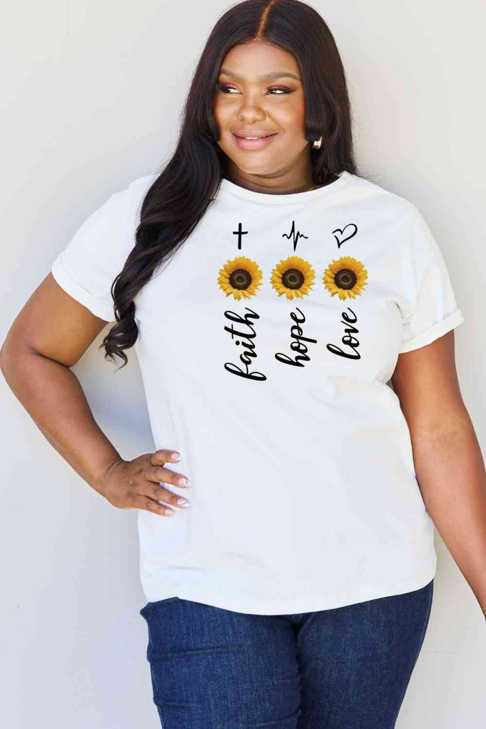 Sunflower Graphic T-Shirt - T-Shirts - Shirts & Tops - 8 - 2024