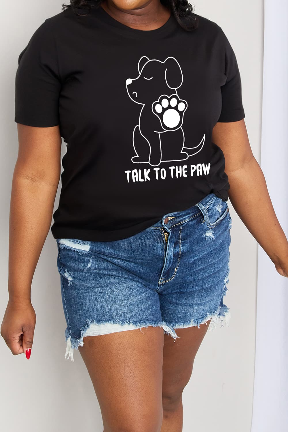 TALK TO THE PAW Graphic Cotton Tee - T-Shirts - Shirts & Tops - 3 - 2024