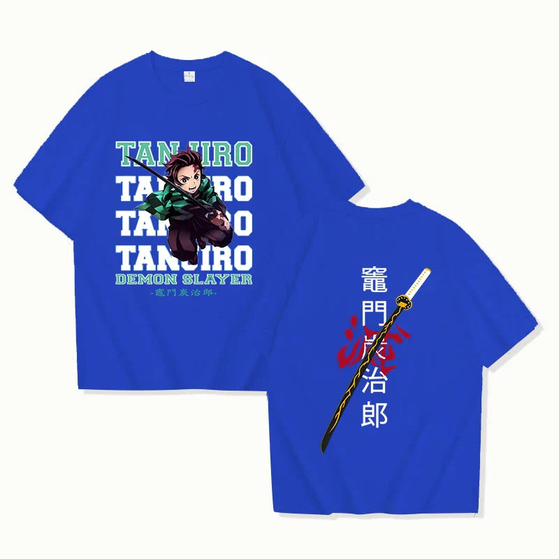 Tanjiro Demon Slayer Oversized Tee - Blue / XS - T-Shirts - T-Shirts - 4 - 2024