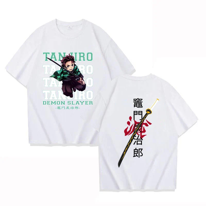 Tanjiro Demon Slayer Oversized Tee - White / XS - T-Shirts - T-Shirts - 2 - 2024