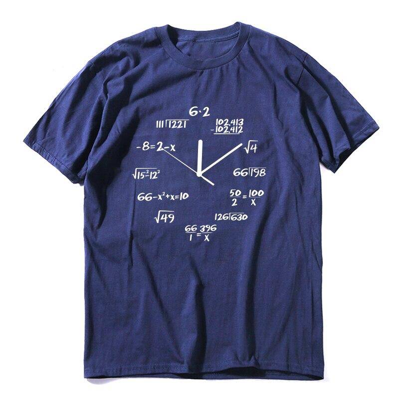 Unisex Math Clock T-Shirt - MA0120A-NAV / S - T-Shirts - Shirts & Tops - 18 - 2024