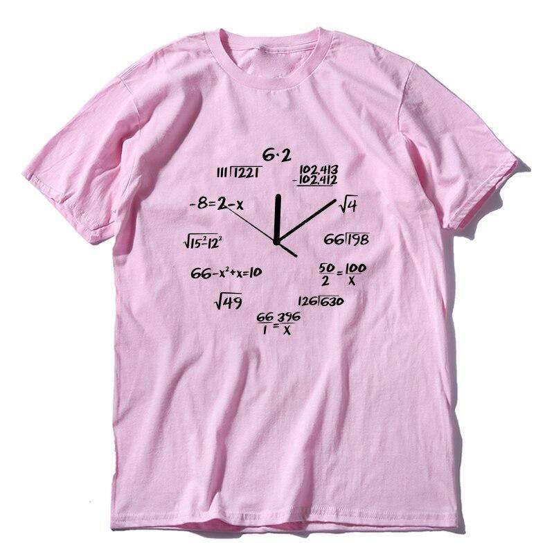 Unisex Math Clock T-Shirt - MA0120A-PINK / XXL - T-Shirts - Shirts & Tops - 23 - 2024