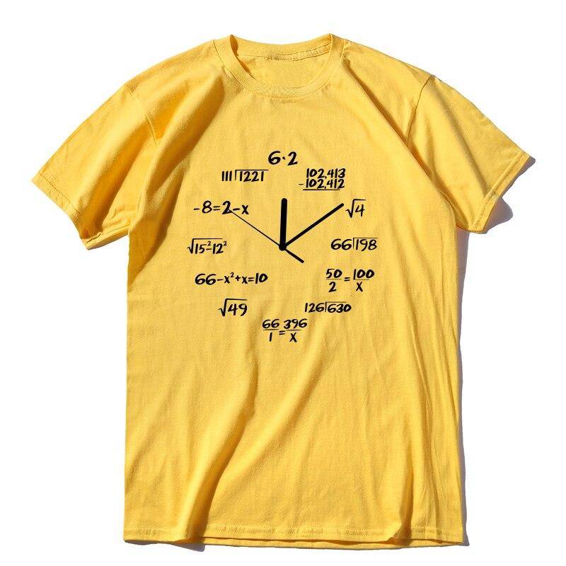 Unisex Math Clock T-Shirt - MA0120A-YEW / XXXL - T-Shirts - Shirts & Tops - 27 - 2024