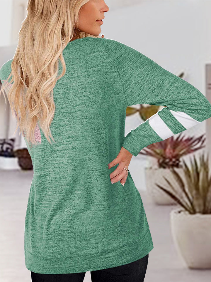 V-Neck Raglan Sleeve T-Shirt - T-Shirts - Shirts & Tops - 6 - 2024