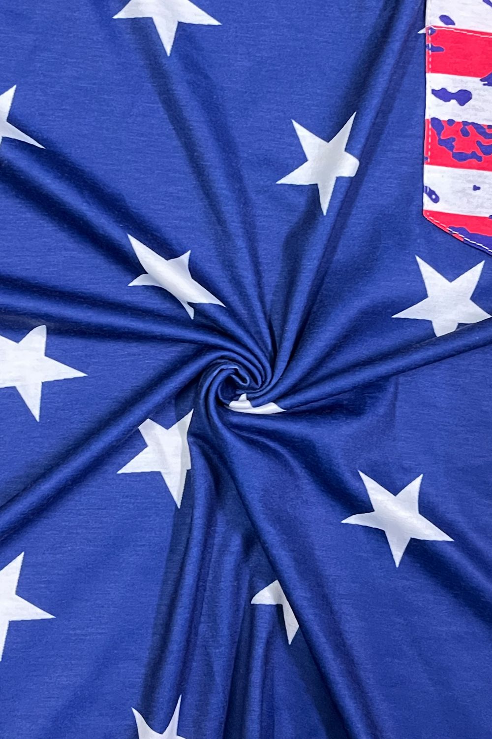 V-Neck Short Sleeve US Flag T-Shirt - T-Shirts - Shirts & Tops - 4 - 2024