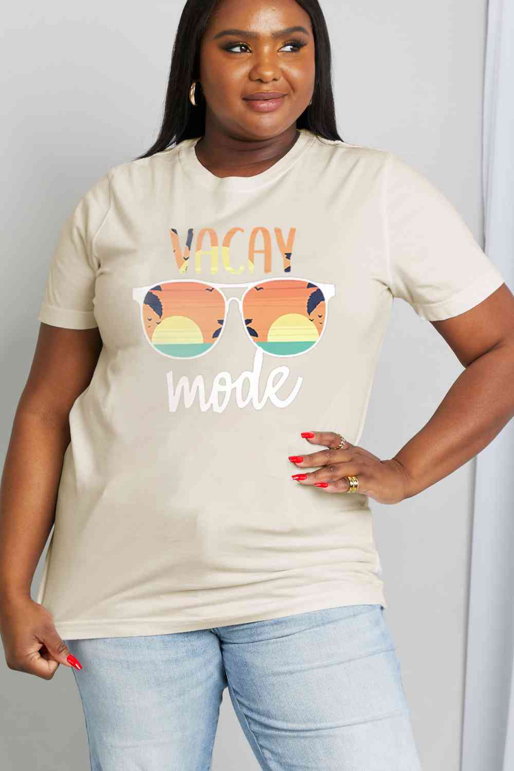 VACAY MODE Graphic Cotton Tee - T-Shirts - Shirts & Tops - 9 - 2024